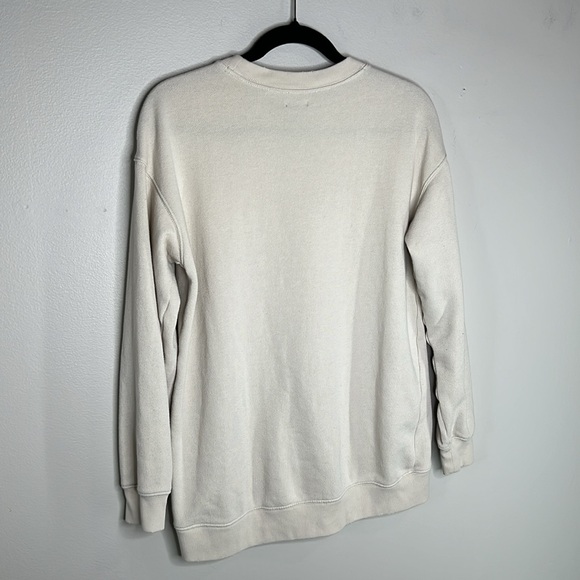 Aerie Chill Chilly oversized distressed trim Sweatshirt size XS - Picture 10 of 12